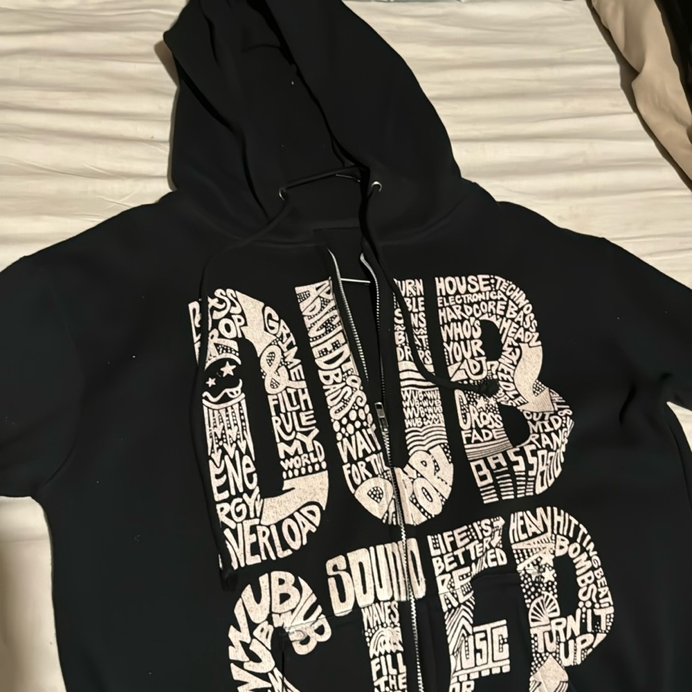 Medium Dubstep Doodle Zip Up Hoodie